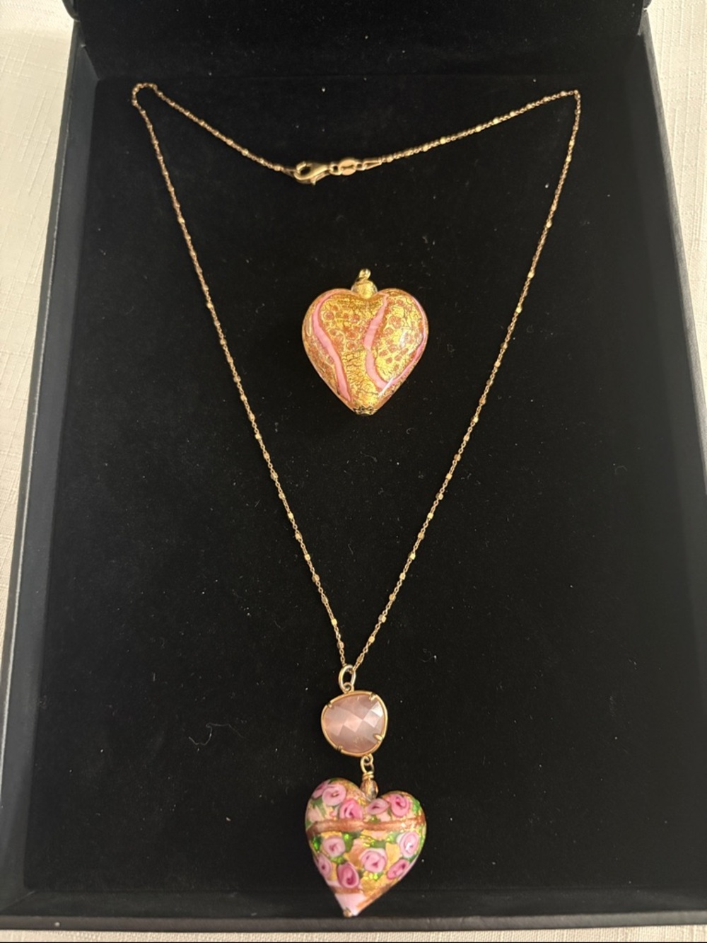 Murano glass necklace set
